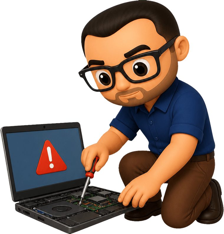 Mascotte illustrant le service Dépannage informatique